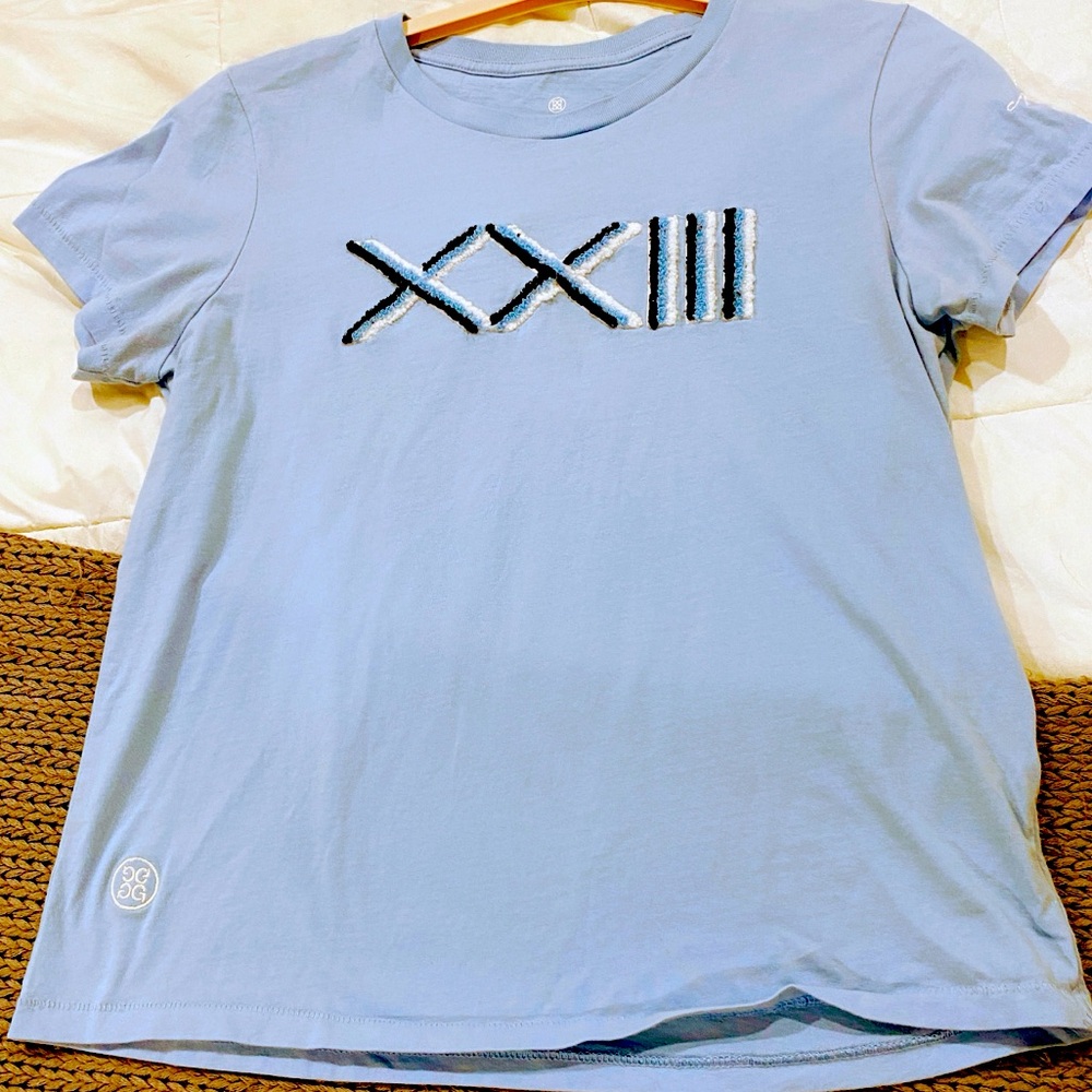 Women's Med G/FORE G4 The Grove XXIII Jordan Embroidered Golf Crew Tee Shirt